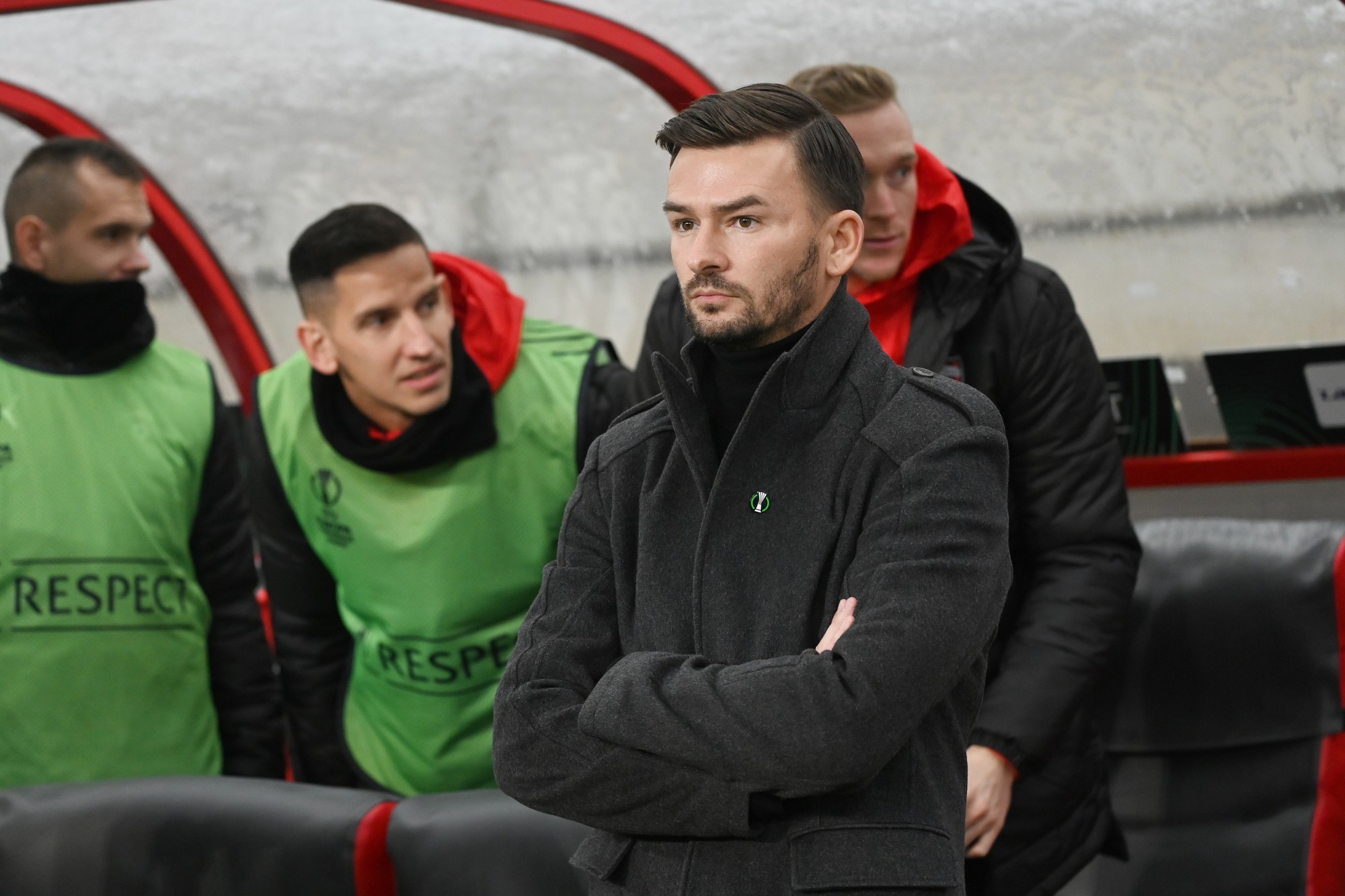 Tréner Spartaka Michal Gašparík.