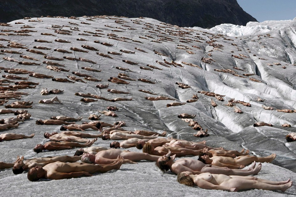 SZWAJCARIA GREENPEACE SPENCER TUNICK LODOWIEC