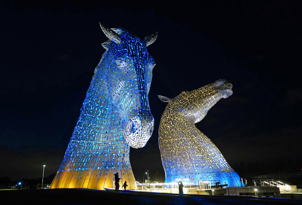 Reźba The Kelpies w Falkirk (Wielka Brytania)