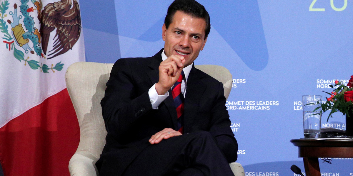 Mexican President Enrique Peña Nieto at the North American Leaders' Summit in Ottawa, Canada, on June 29.