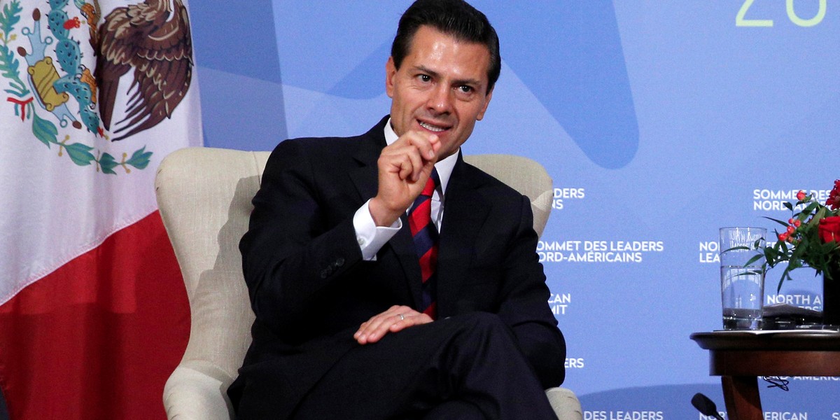 Mexican President Enrique Peña Nieto at the North American Leaders' Summit in Ottawa, Canada, on June 29.