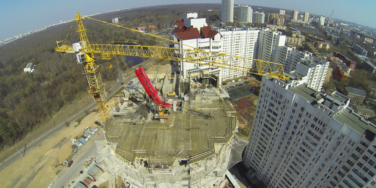 Na budowlańców w Moskwie padł blady strach