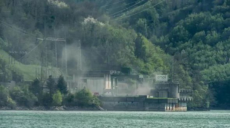 Egyelőre nem tudni, mi okozta az olaszországi vízerőműben a robbanást, melyben többen meghaltak /Fotó: X