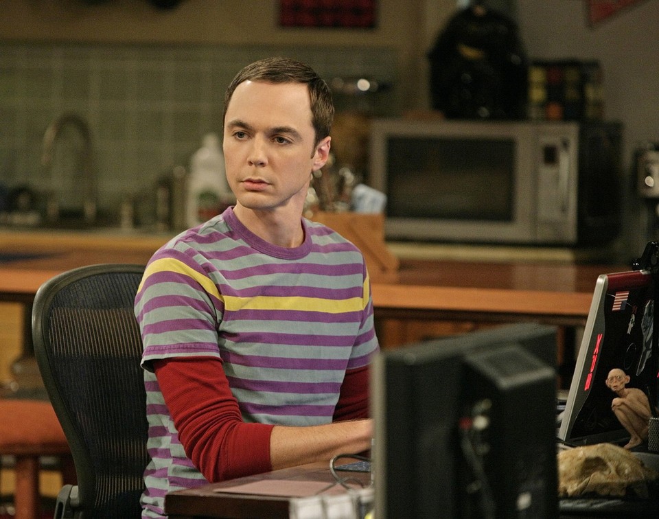 Jim Parsons jako Sheldon w serialu "Teoria wielkiego podrywu"