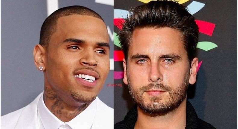 Chris Brown and Scott Disick