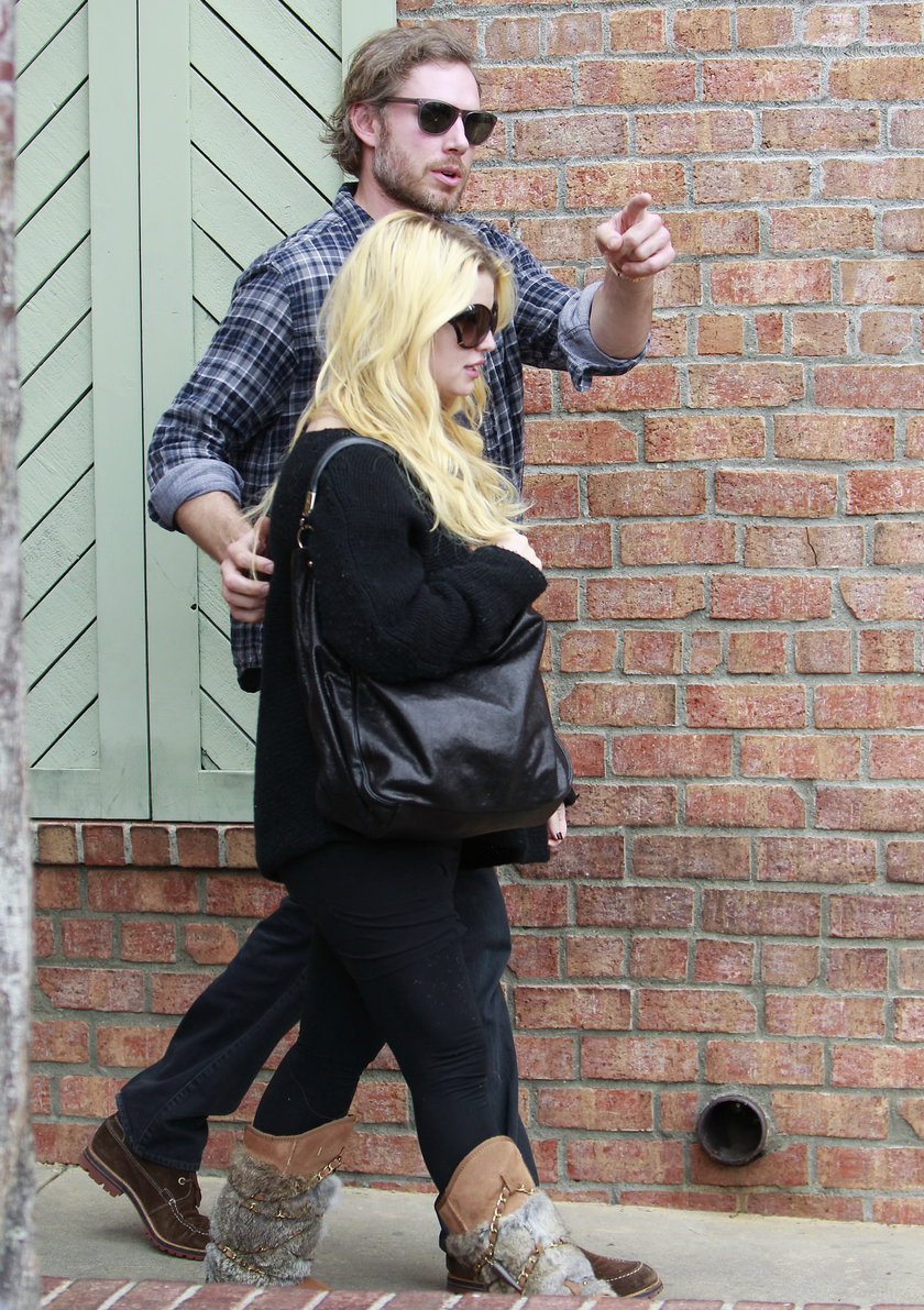 ciężarna Jessica Simpson i Eric Johnson