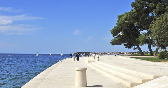 Morskie organy w Zadarze. Aby grać wykorzystują wiatr i fale