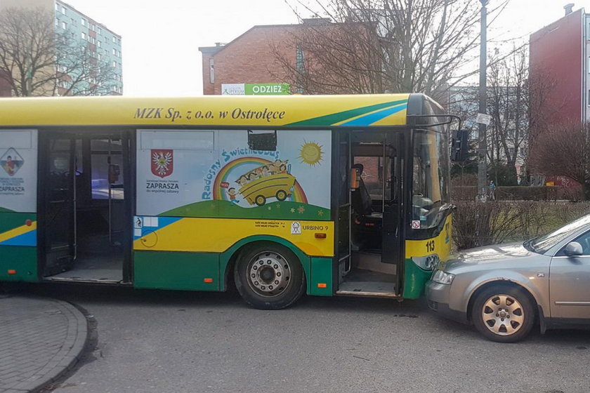 Szokujące sceny w Ostrołęce. Autobus zniknął z zajezdni