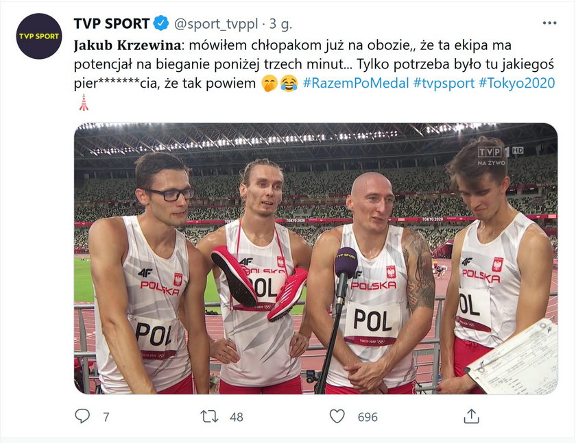 Polska sztafeta 4x400 awansowała do finału IO Tokio 2020