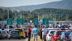 Evzoni, gužva