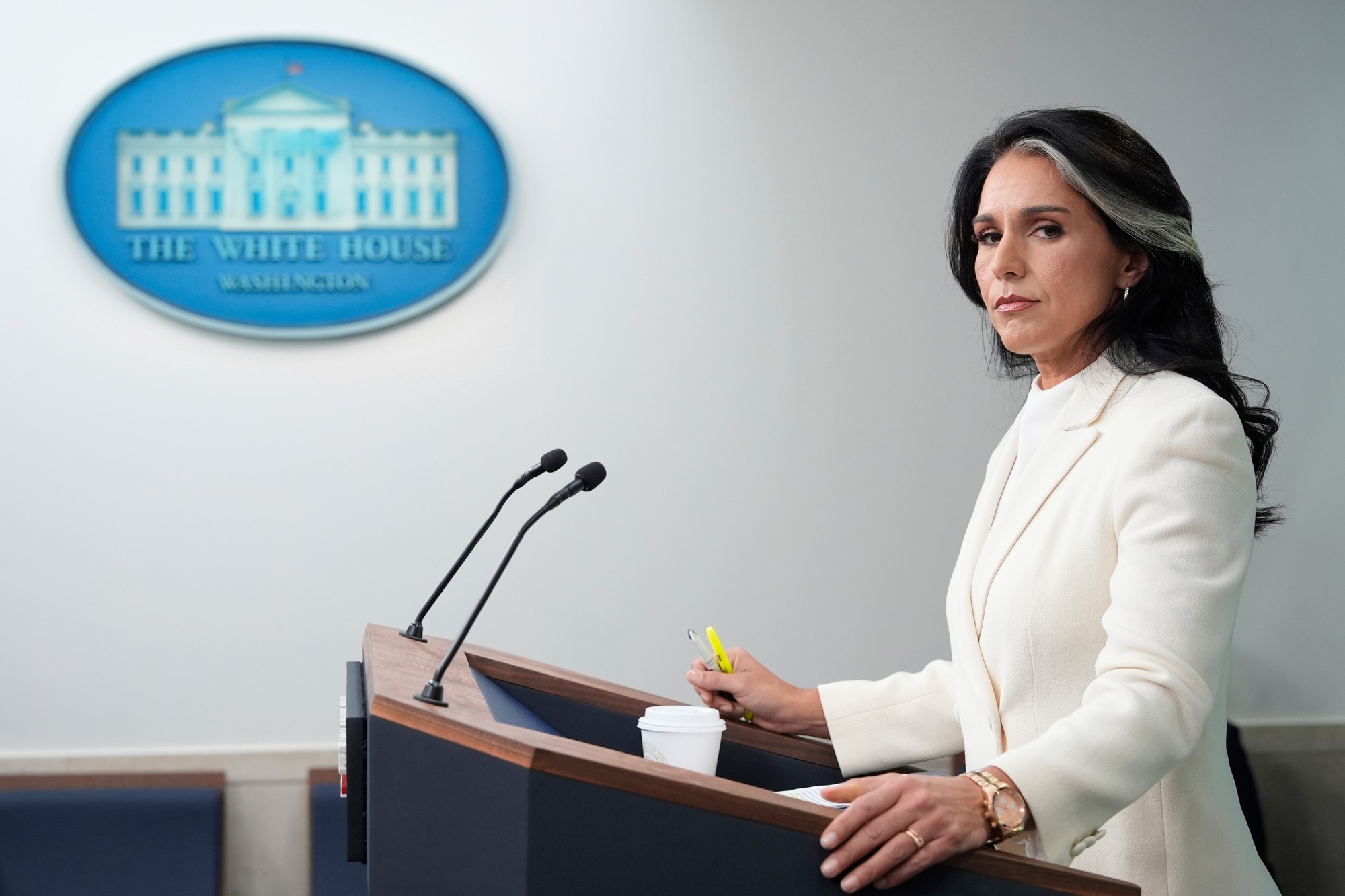 Riaditeľka americkej Národnej spravodajskej služby (DNI) Tulsi Gabbardová.