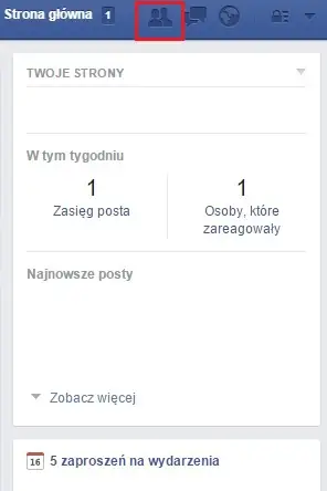 Ikona znajomości na FB