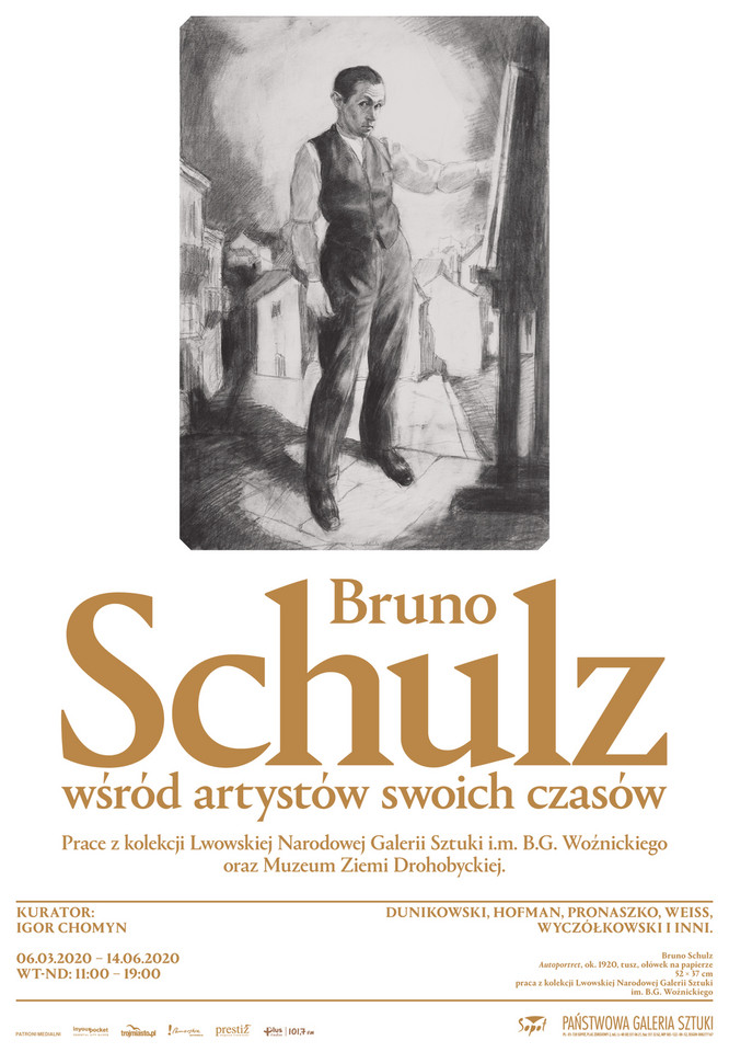 Wystawa "Bruno Schulz wśród artystów swoich czasów" w PGS w Sopocie (plakat)