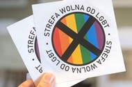 gazeta polska naklejka lgbt