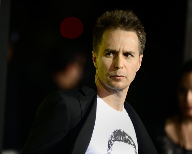 Sam Rockwell na premierze 'Siedmiu psychopatów'