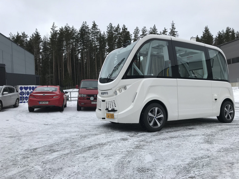 Autonomiczne autobusy projektu Sohjoa w Finlandii