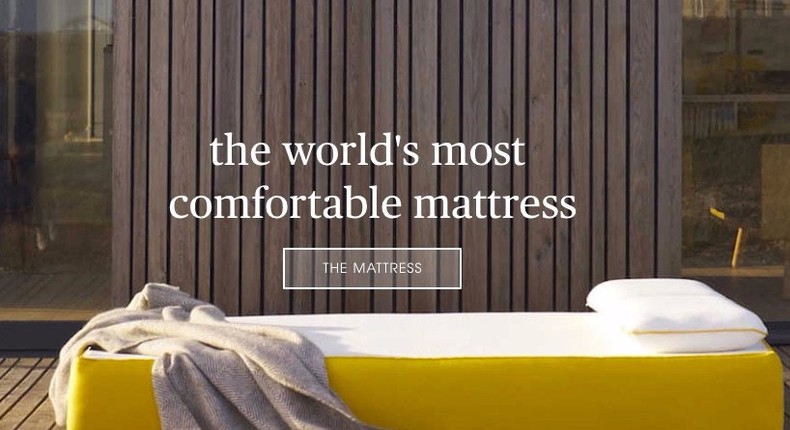 Eve Sleep's mattress on its website.