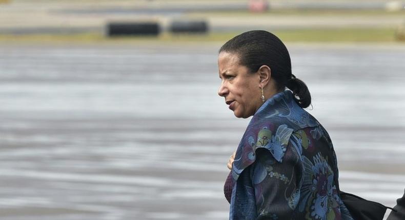 Susan Rice, seen here in 2016, served as national security advisor to president Barack Obama from 2013 until he left office last year