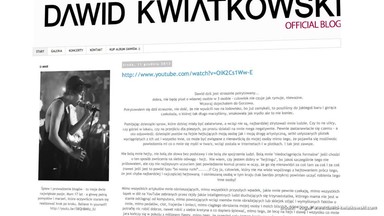 Dawid Kwiatkowski poirytowany - flesz muzyczny