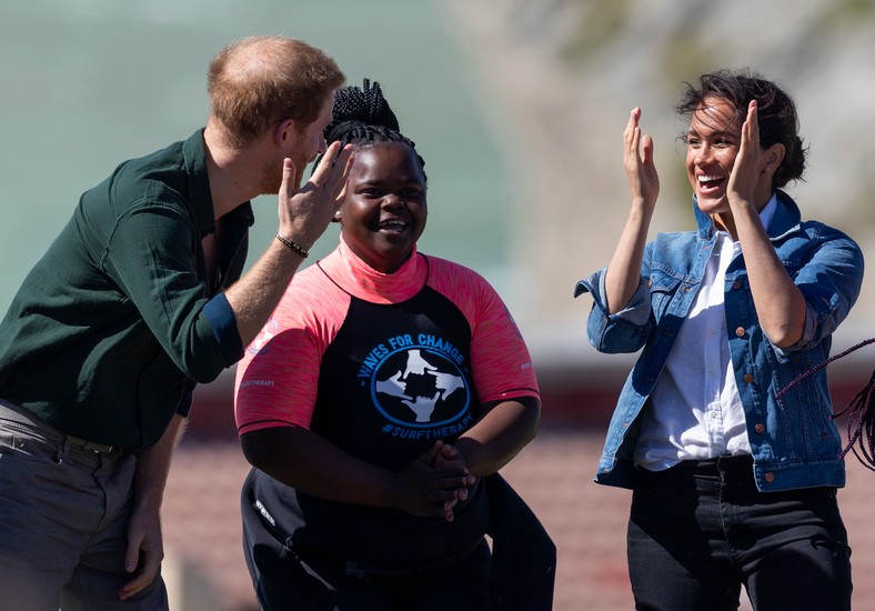 Meghan Markle i książę Harry w Kapsztadzie