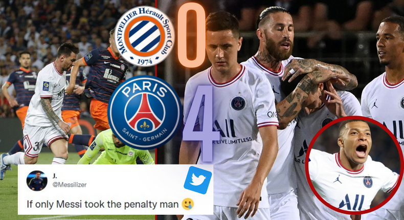 Social media reactions as PSG thrash Montpellier 4-0 on Ligue 1 on Saturday