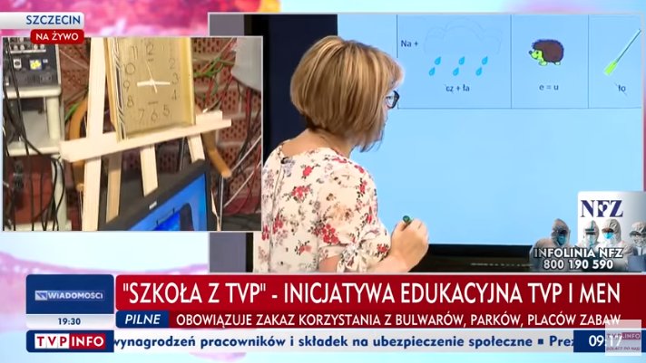 Kadr z programu TVP Info