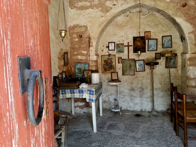 Akrokorynt, Grecja. Kościół św. Dmitrija Obrońcy Twierdzy