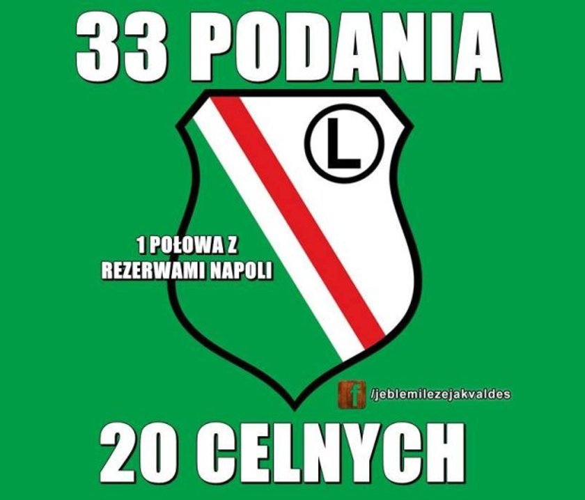 Legia za słaba na Europę. Internauci nie mają litości. MEMY