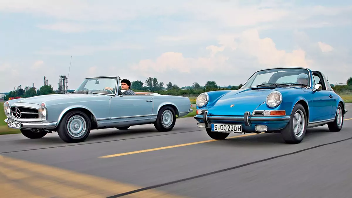 Wiatr przeciw burzy - Mercedes 280 SL kontra Porsche 911 S 2.2 Targa