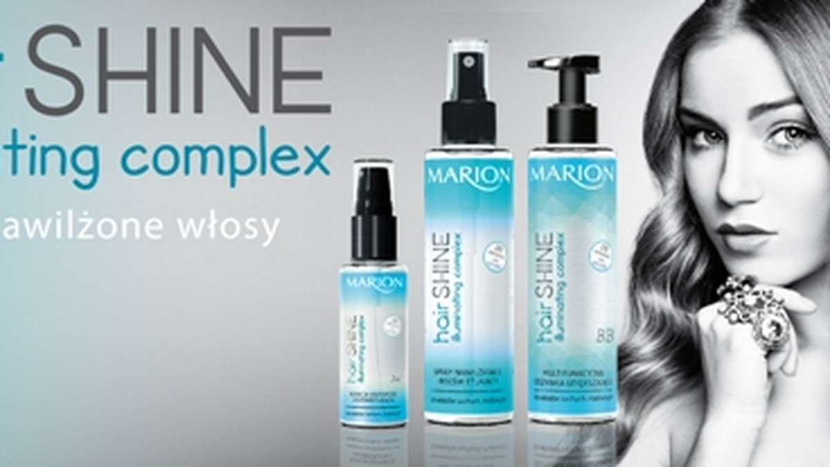 Marion Hair Shine seria kosmetyków do pielęgnacji włosów została zaprezentowana z myślą o tych, którzy pragną cieszyć się nadspodziewanie lśniącymi i nawilżonymi włosami. Produkty z linii Hair Shine powstały, aby pielęgnować włosy suche i matowe. Super łagodne formuły produktów wolne od parabenów, SLS i SLES oparte zostały na innowacyjnym kompleksie- illuminating complex (połączenie oleju z awokado, trawy cytrynowej i ceramidów), które idealnie pasują ze sobą nadając fryzurze zdrowy i lśniący wygląd.