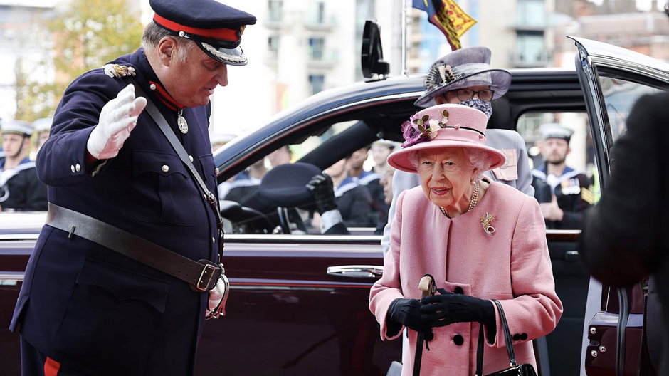 Królowa podczas otwarcia parlamentu walijskiego, na rok przed śmiercią w wieku 95 lat
