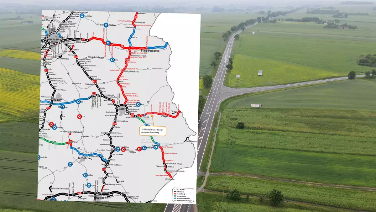 GDDKiA podpisała umowę na zaprojektowanie i budowę drogi S12 pomiędzy Dorohuczą i Chełmem