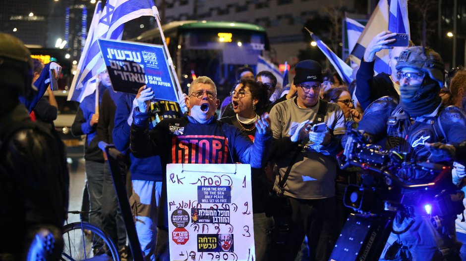 Protest w Tel Awiwie, 2 marca 2024 r.