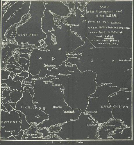 Mapa obozów zagłady. Fot. National Archives