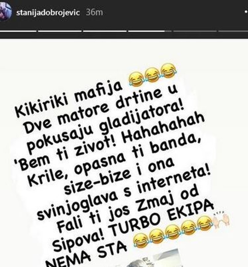 Objava Stanije Dobrojević