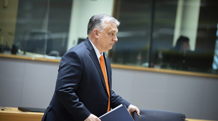 Orbán Viktor miniszterelnök elutasította Volodimir Zelenszkij ukrán elnöknek az Európai Tanácsban Magyarországgal szemben megfogalmazott követeléseit/Fotó: MTI/Miniszterelnöki Sajtóiroda/Fischer Zoltán