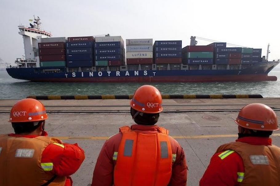 chiny gospodarka eksport statek kontenery