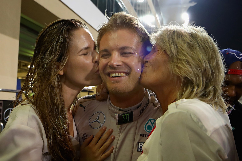 Nico Rosberg z żoną i mamą
