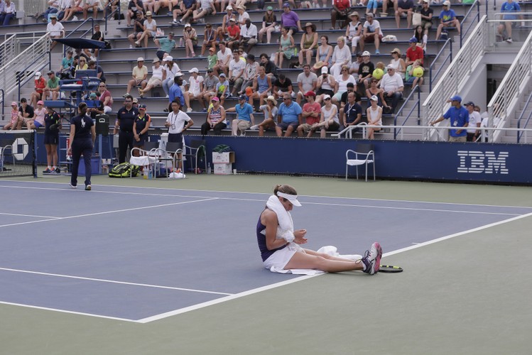 Chwile grozy na US Open. Johanna Konta zemdlała na korcie