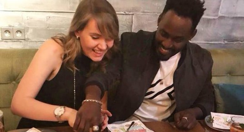 Maurice Kirya and Baby Mama