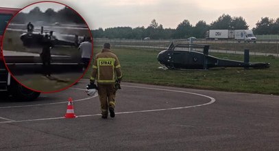 Groźny wypadek helikoptera na Mazowszu. Co z pilotem?