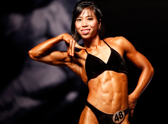 Zawody kulturystek w Bangkoku