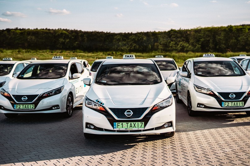 Nissan Leaf jako taksówka