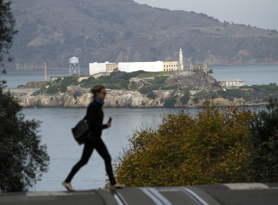 Pogled na Alkatraz iz San Franciska