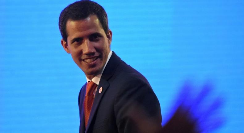 Juan Guaido told his rally that some 600,000 people had registered to help with the efforts to bring aid in and repeated his call for on the military to stand aside