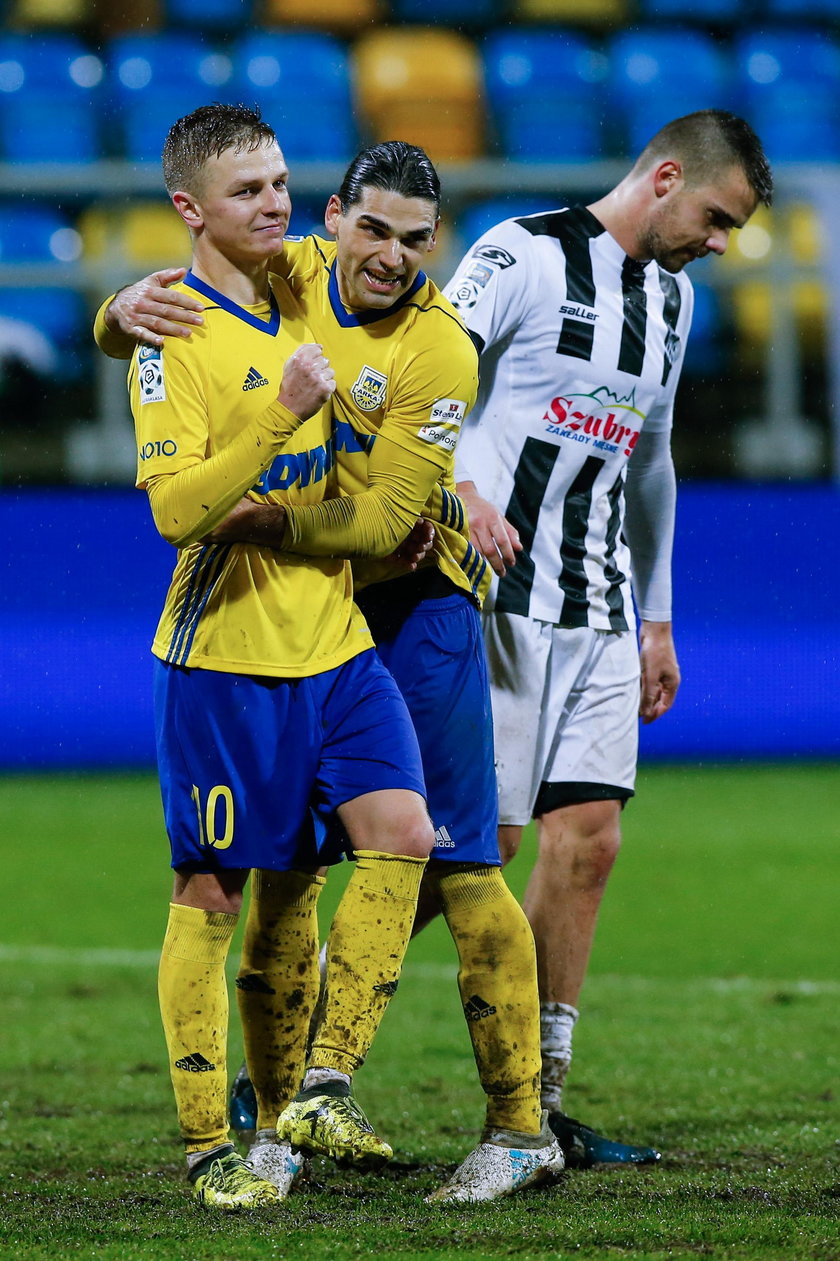 Pilka nozna. Ekstraklasa. Arka Gdynia - Sandecja Nowy Sacz. 25.11.2017