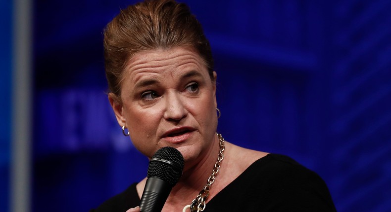 Jennifer Palmieri speaks at the Newseum in Washington on April 12, 2017.