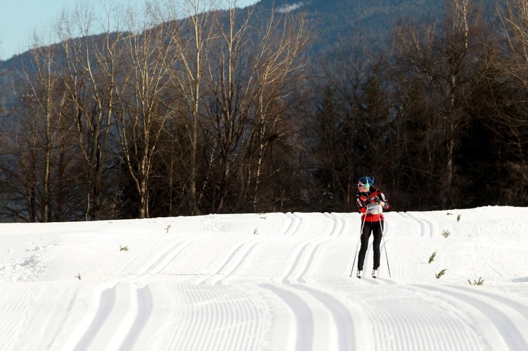Justyna Kowalczyk podczas treningu we włoskim Val di Fiemme