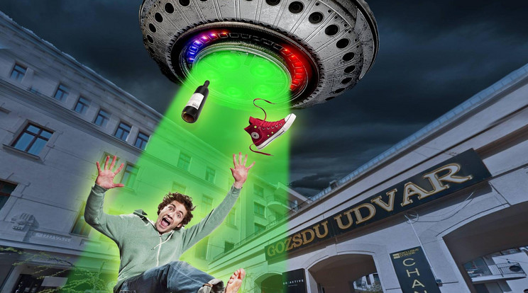 Egy angol turista azt állította, UFO rabolta el a budapesti éjszakában / Grafika: Blikk