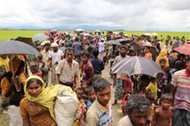 Rohingya people fled from oppression in Myanmar